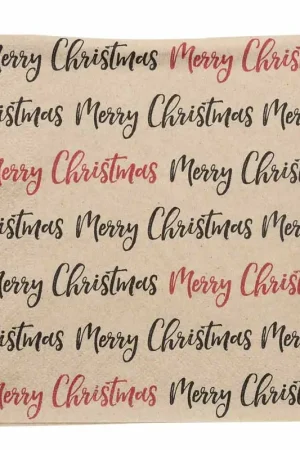 Achat Immédiat 25 serviettes 'Merry Christmas'
